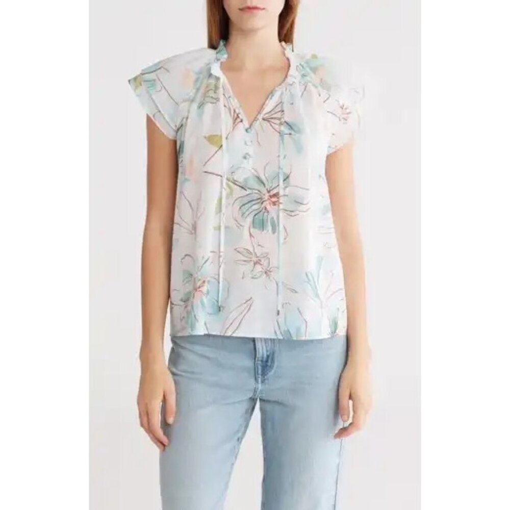 NWOT PARKER The Rowan Top shirt robins egg top size S
